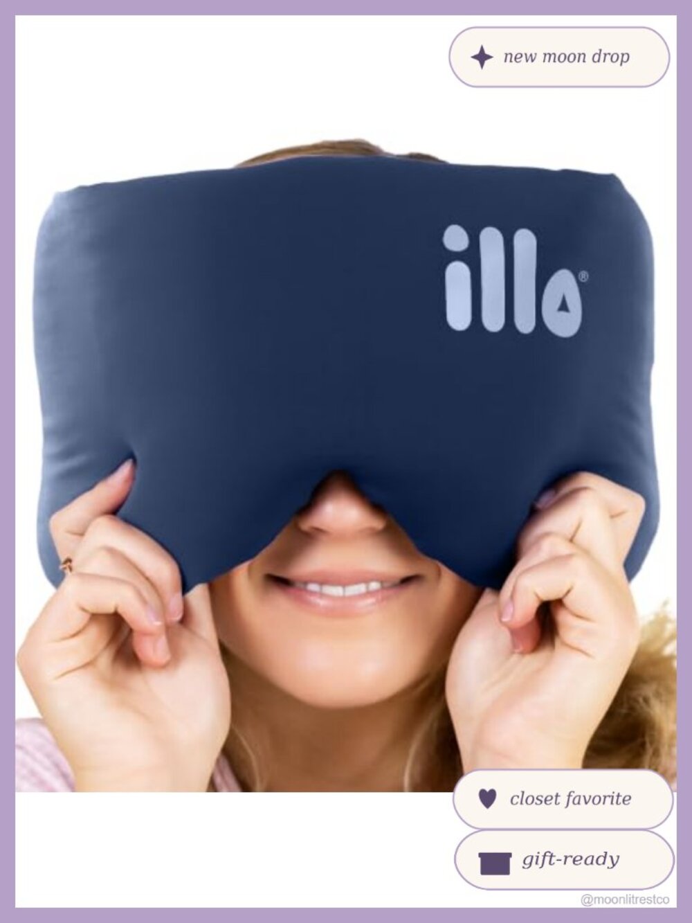 Silk Modal Weighted Sleep Mask Full Head Blackout Sound Muffling Travel Pillow